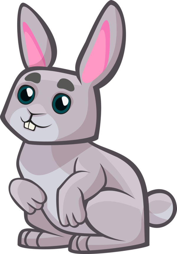 Transparent Easter Bunny Best Bunnies Rabbit Pink Whiskers for Easter
