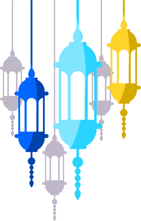 Transparent Ramadan Logo Mosque Line Light Fixture for Ramadan