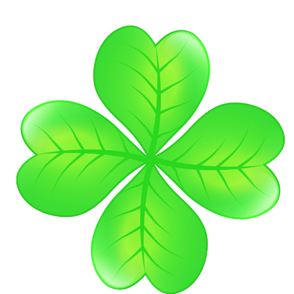 Transparent Clover Fourleaf Clover Resource Shamrock Leaf for St Patricks Day