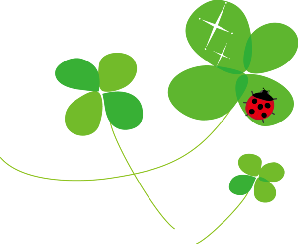 Transparent Child Child Care Setagaya Green Leaf for St Patricks Day