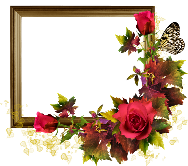 Transparent Rose Picture Frame Flower Flora for Valentines Day