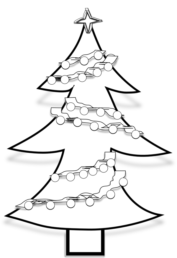 Transparent Christmas Ornament Christmas Tree Christmas Line Art Christmas Decoration for Christmas