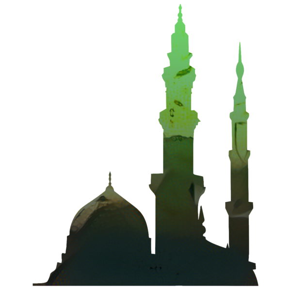 Transparent Medina Mosque Hajj Steeple for Ramadan
