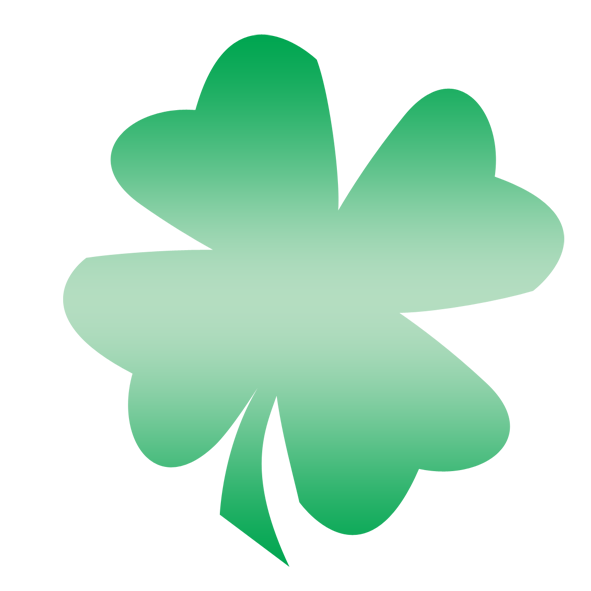 Transparent Clover Shamrock Fourleaf Clover Grass Leaf for St Patricks Day
