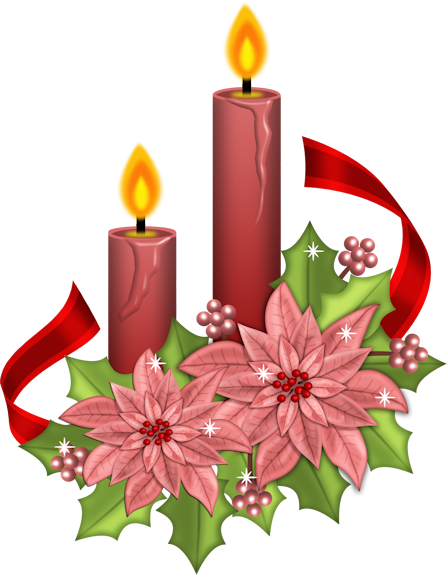 Transparent Christmas Youtube Candle Decor Flower for Christmas