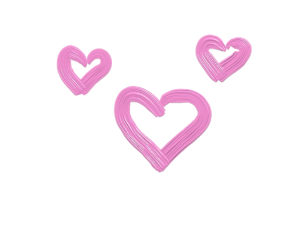 Transparent Heart Video Ddudu Ddudu Pink for Valentines Day