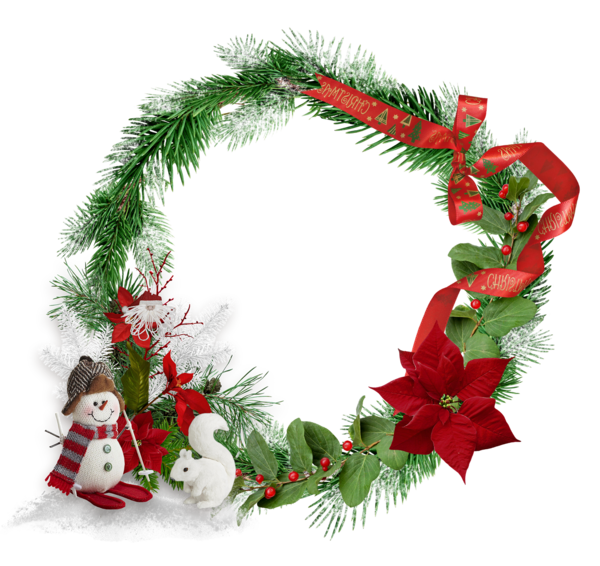 Transparent Christmas Christmas Decoration Wreath Fir Pine Family for Christmas