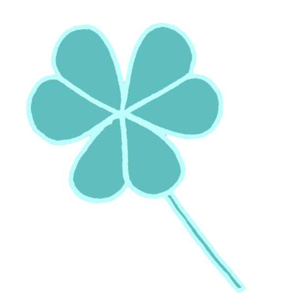 Transparent Cartoon Fourleaf Clover Leaf Green for St Patricks Day
