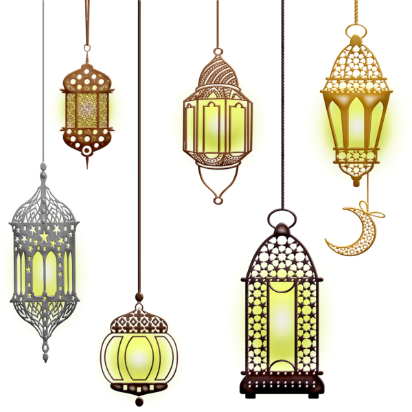 Transparent Mosque Ramadan Video Ceiling Fixture Lighting for Ramadan