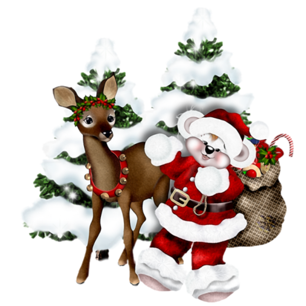 Transparent Christmas Tart Animation Deer Reindeer for Christmas