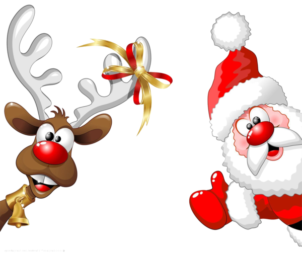 Transparent Santa Claus Reindeer Christmas Christmas Ornament Deer for Christmas