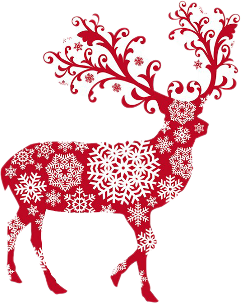 Transparent Santa Claus Reindeer Deer Christmas Decoration for Christmas