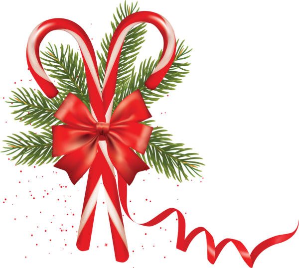 Transparent Candy Cane Christmas Christmas Ornament Fir Heart for Christmas