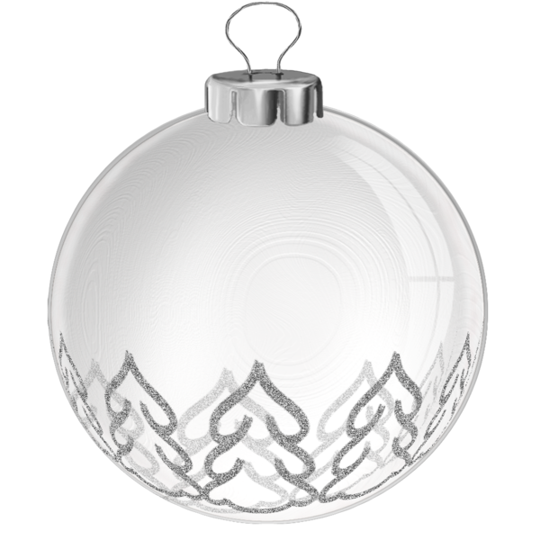 Transparent Christmas Ornament Ball White Christmas Decoration for Christmas
