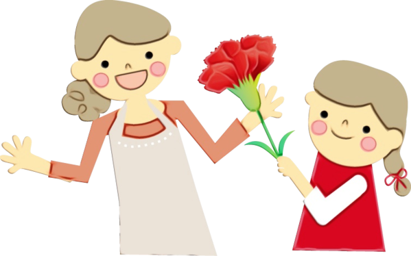 Transparent Mothers Day Mother Fathers Day Cartoon Cut Flowers for Mothers Day