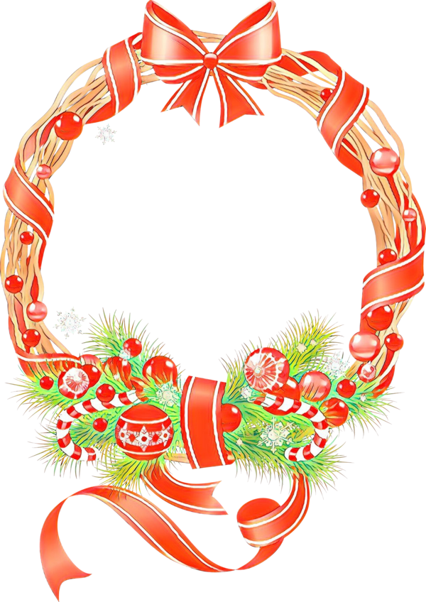 Transparent Christmas Day Wreath Christmas Decoration for Christmas
