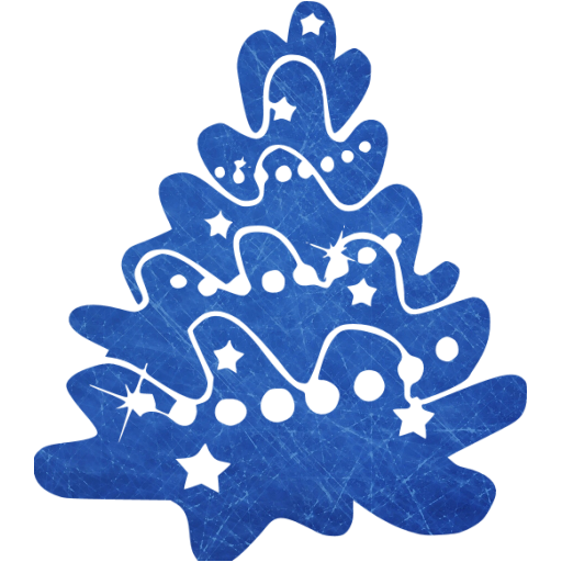 Transparent Christmas Tree Christmas Day Holiday Blue Tree for Christmas
