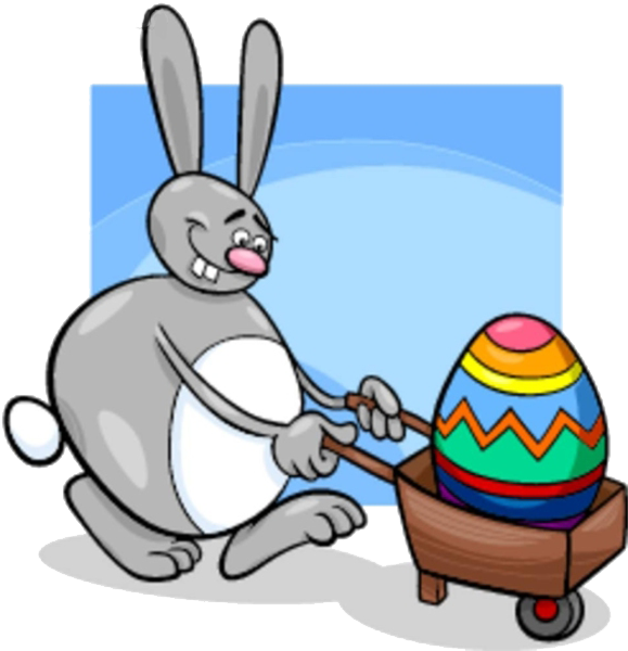 Transparent Easter Bunny Cartoon Easter Food for Easter