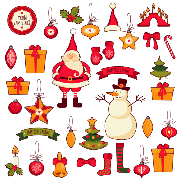 Transparent Santa Claus Christmas Greeting Note Cards Holiday Christmas Ornament for Christmas