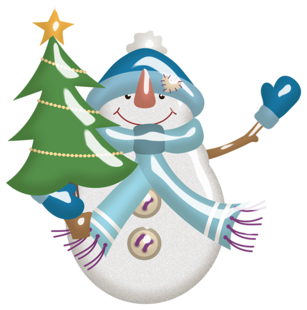 Transparent Snowman Christmas Christmas Ornament for Christmas