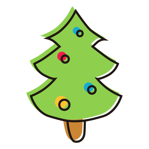 Transparent Drawing Christmas Tree Christmas Green Leaf for Christmas