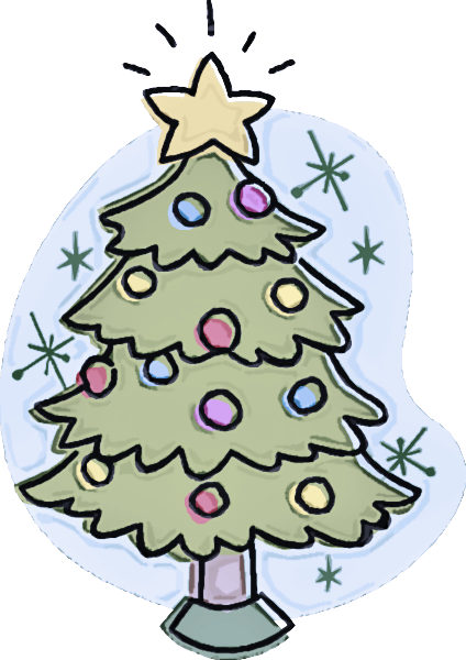 Transparent Colorado Spruce Christmas Tree Oregon Pine for Christmas