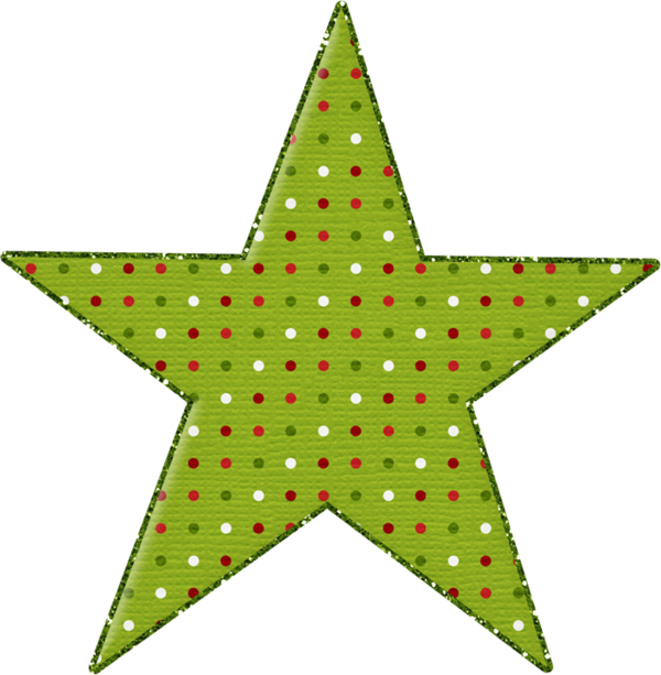 Transparent Christmas Day Star Of Bethlehem Decoupage Green Leaf for Christmas