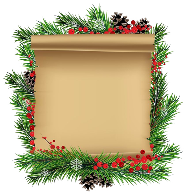 Transparent Paper Christmas Christmas Ornament Fir Pine Family for Christmas