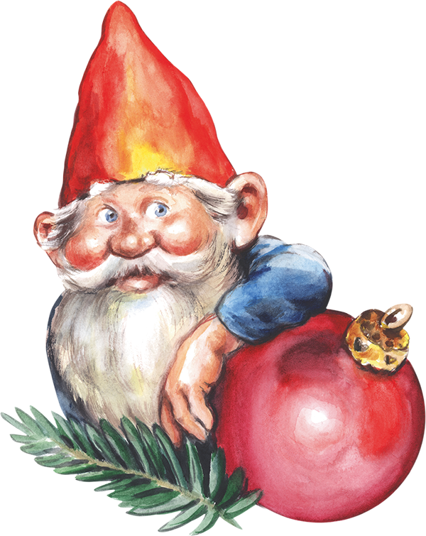 Transparent Mulled Wine Santa Claus Christmas Garden Gnome Christmas Ornament for Christmas