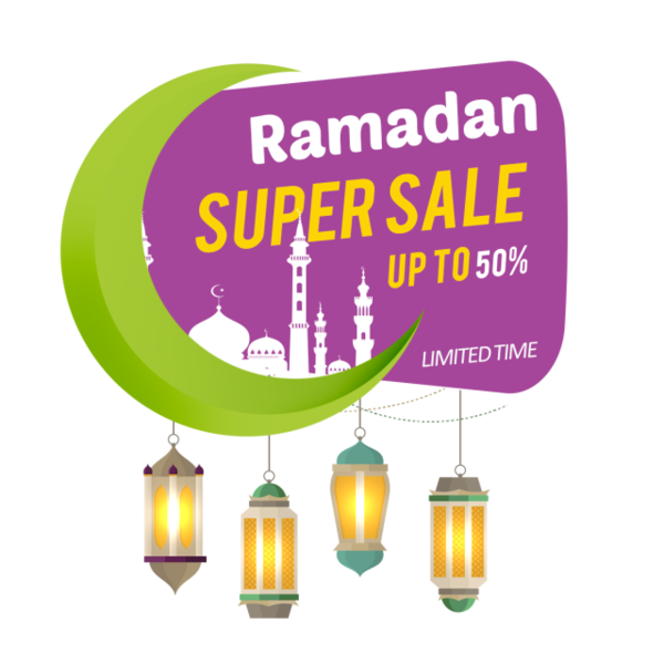 Transparent Ramadan Label Web Banner Text Energy for Ramadan