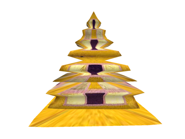 Transparent Christmas Tree Tree Byzantine Empire Yellow for Christmas