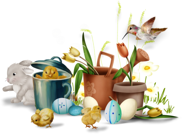 Transparent Easter Easter Bunny Easter Egg Flowerpot for Easter
