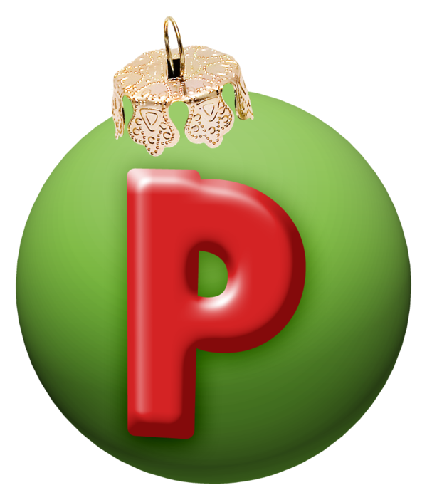 Transparent Letter Christmas Alphabet Christmas Ornament Apple for Christmas