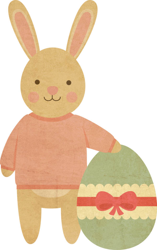 Transparent Easter Bunny Easter Easter Egg Stuffed Toy Rabbit for Easter