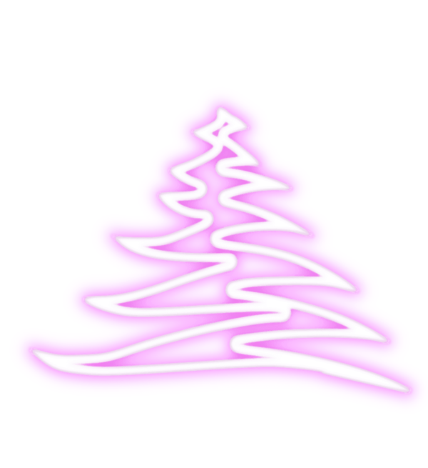 Transparent Christmas Tree Christmas Pink M Pink for Christmas