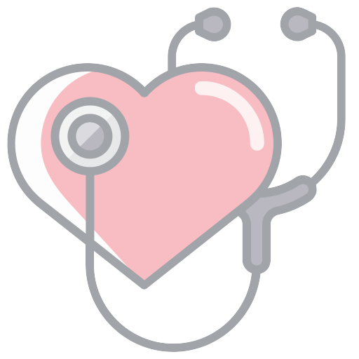 Transparent Pink Heart Stethoscope for Valentines Day