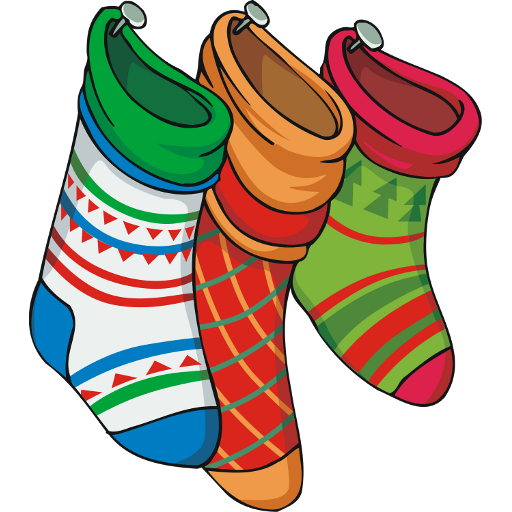 Transparent Christmas Stockings Christmas Sock Outdoor Shoe for Christmas