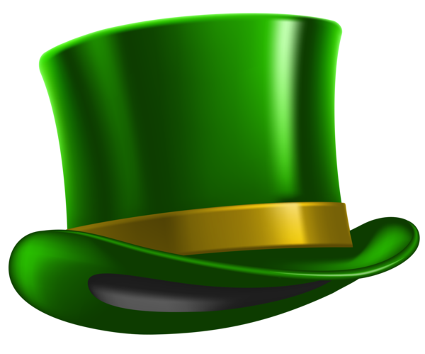 Transparent Saint Patrick S Day Hat Shamrock Cylinder Green for St Patricks Day