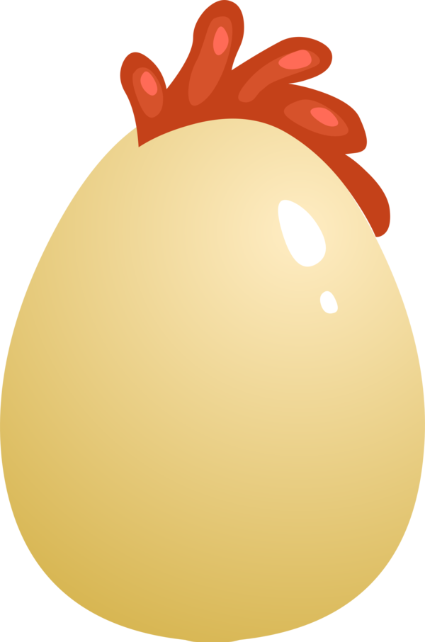 Transparent Chicken Fried Egg Egg Food Fruit for Easter