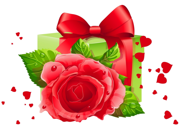 Transparent Garden Roses Rose Flower for Valentines Day
