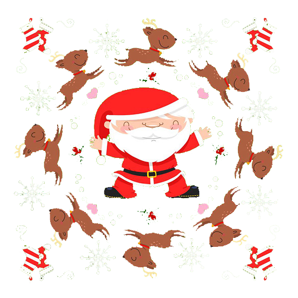 Transparent Christmas Christmas Card Cartoon Area for Christmas