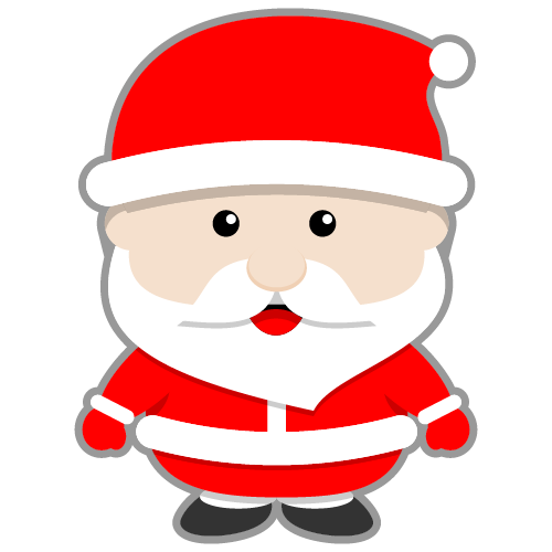 Transparent Santa Claus Animation Cartoon Christmas Ornament Area for Christmas