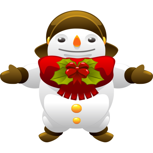 Transparent Santa Claus Christmas Snowman Flightless Bird for Christmas