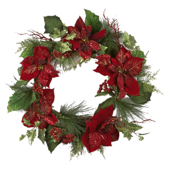 Transparent Wreath Garland Christmas Evergreen Christmas Decoration for Christmas