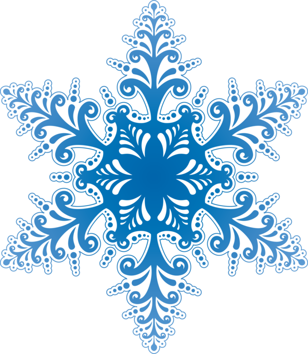 Transparent Snowflake Snow Christmas Blue Christmas Decoration for Christmas