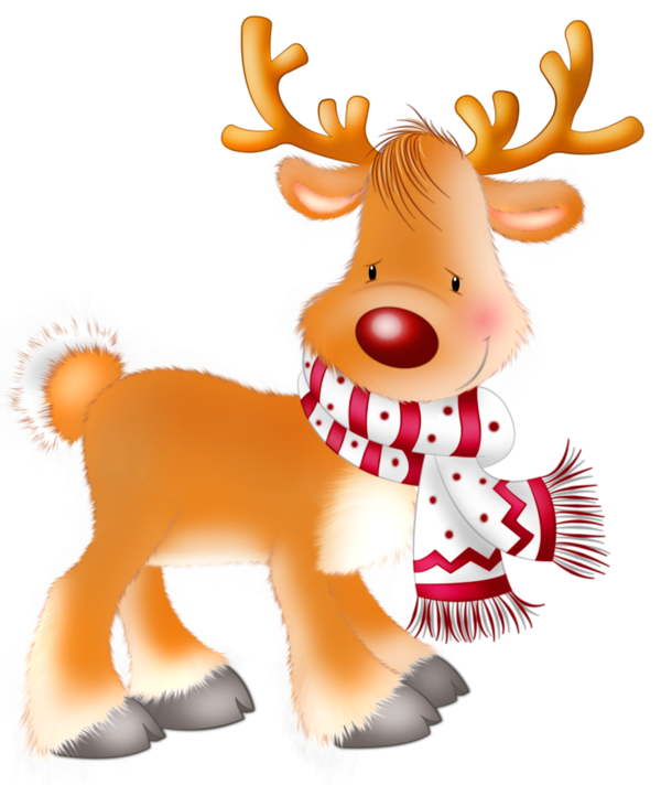 Transparent Rudolph Reindeer Deer Christmas Ornament Stuffed Toy for Christmas