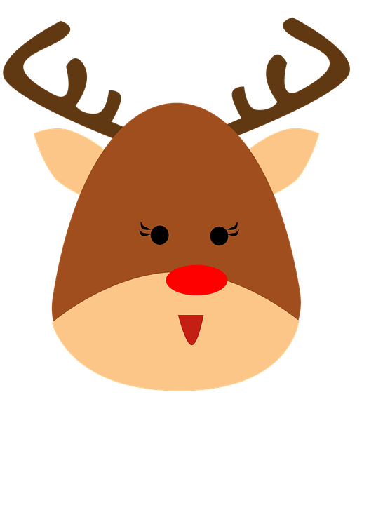 Transparent Rudolph Reindeer Santa Claus Deer Christmas Ornament for Christmas