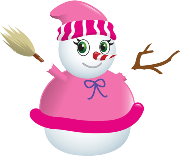 Transparent Snowman Skirt Pink Christmas Ornament for Christmas