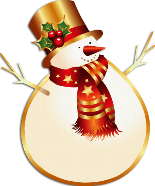Transparent New Year Christmas Ded Moroz Snowman Christmas Ornament for Christmas
