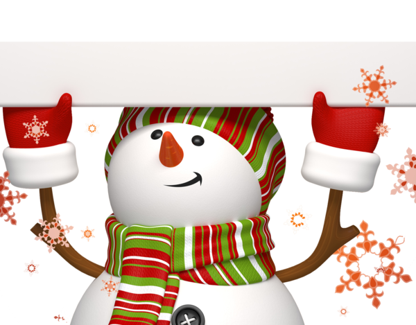 Transparent Snowman Christmas Card Wish Christmas Ornament for Christmas